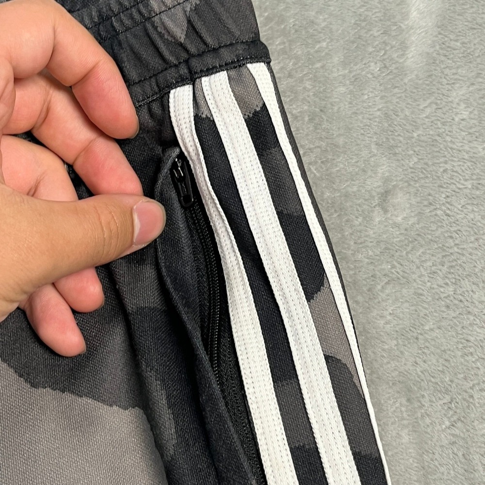 Adidas Mens Tiro 19 Camo Training Pants Grey Black Joggers Mens Medium Zip Ankle - Picture 6 of 16